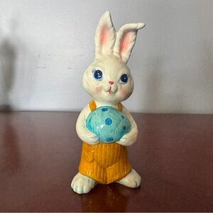 Hand Painted Ceramic Bunny Figurine
